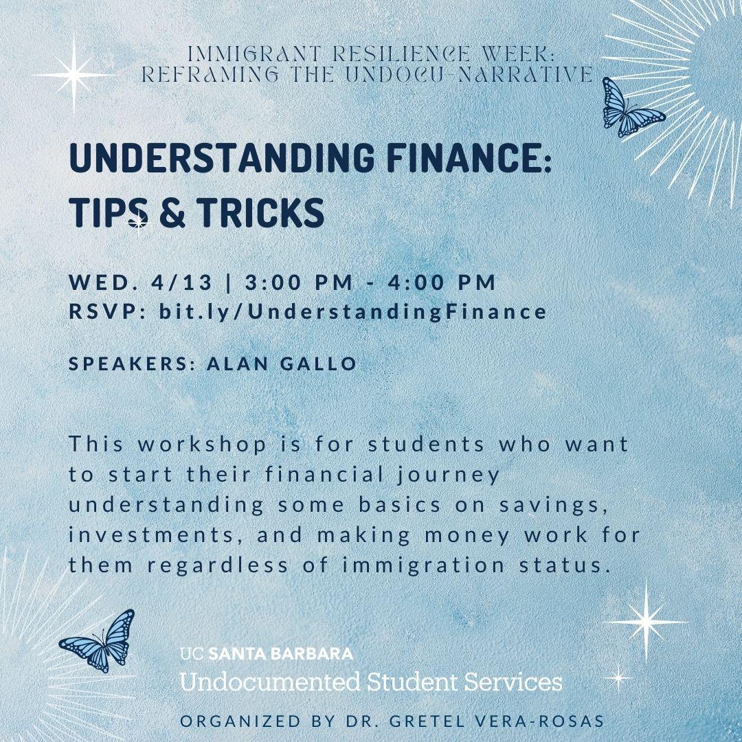Understanding Finance: Tips & Tricks | Undocumented Student Services (USS)